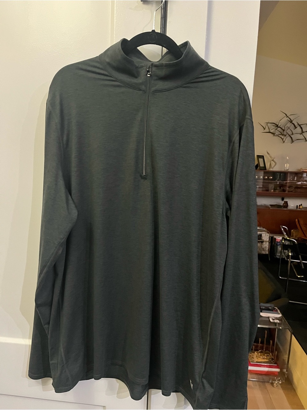 Vuori Men's Half-Zip East Performance Pullover - grey XXL super soft